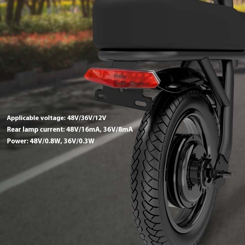 Manufacturer Personalized New Electric Bicycle Tail Light National Standard Night Running Restoration Car Light License Plate