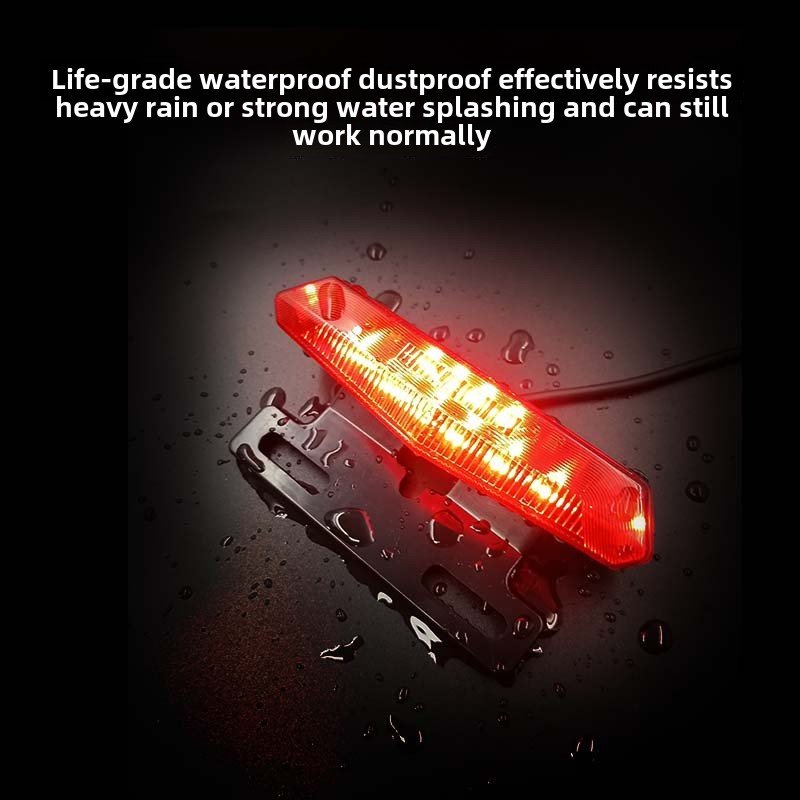 Manufacturer Personalized New Electric Bicycle Tail Light National Standard Night Running Restoration Car Light License Plate