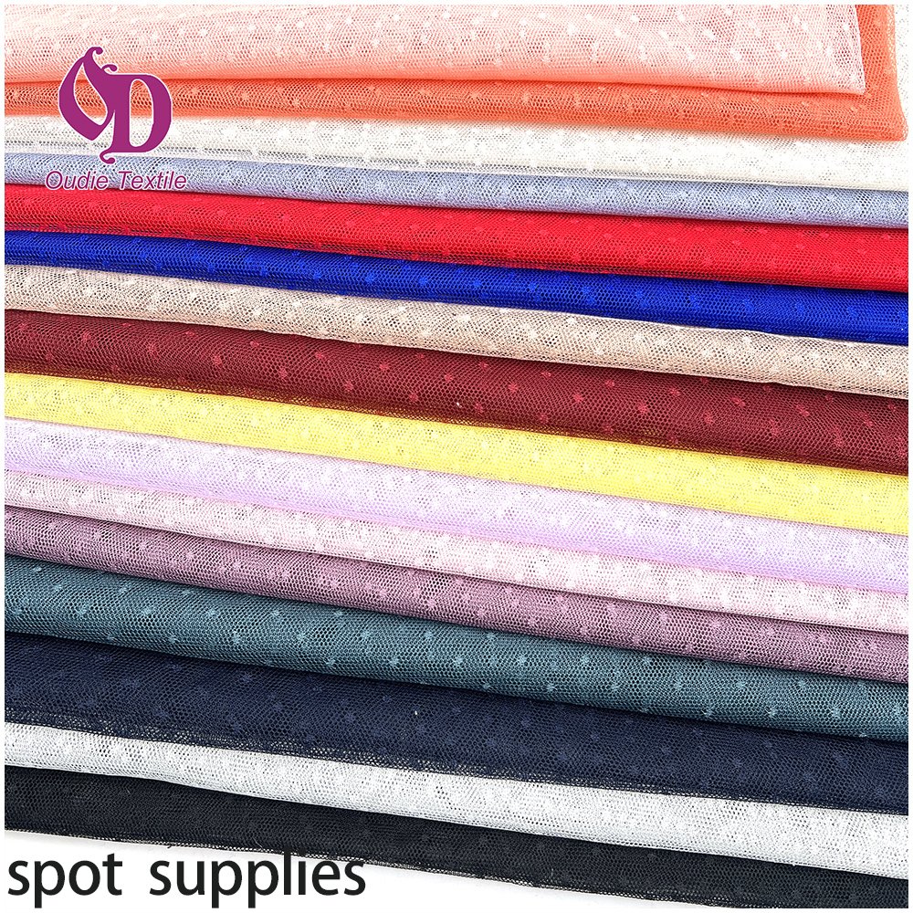 Wholesale price Tulle light weight bridal mesh For bed net 100% polyester fabric in indonesia