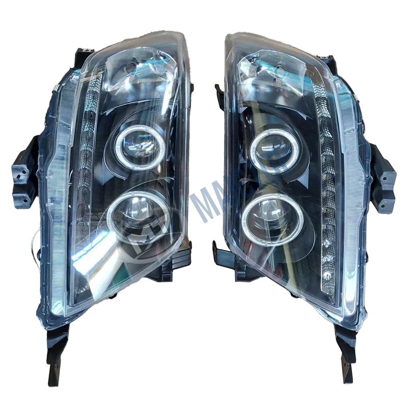 Maictop Car Accessories Front Modified LED DRL Headlights for Hilux Vigo Pickup 2008-2012 Headlight Auto Parts 12V / 36