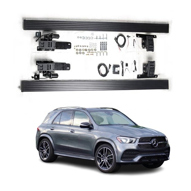 retractable led light power automatic electric pedal car running board side steps for bmw x5 X6 x7 audi q5 q7 ranger rover