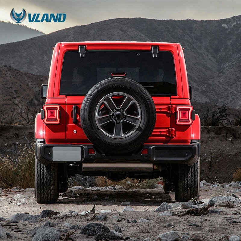 VLAND LED Taillights Dynamic Turn Signal Rear Tail Lamp Assembly 2018 2019 Tail Light For Jeep Wrangler JL Accessories Lighting