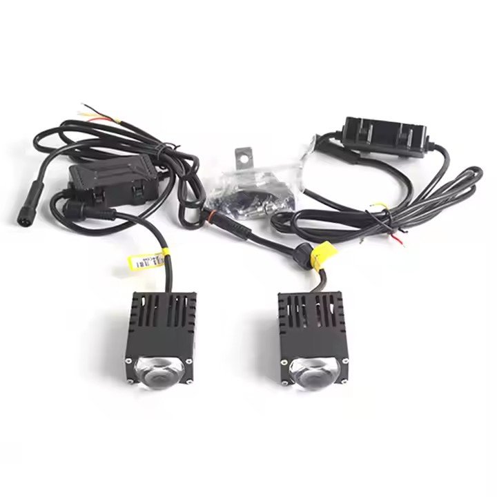 DAO Wholesale Auto u39 External spotlights 3000K+6000K Single High Beam LED Projector Lens Car Headlight Lens Other Accessories