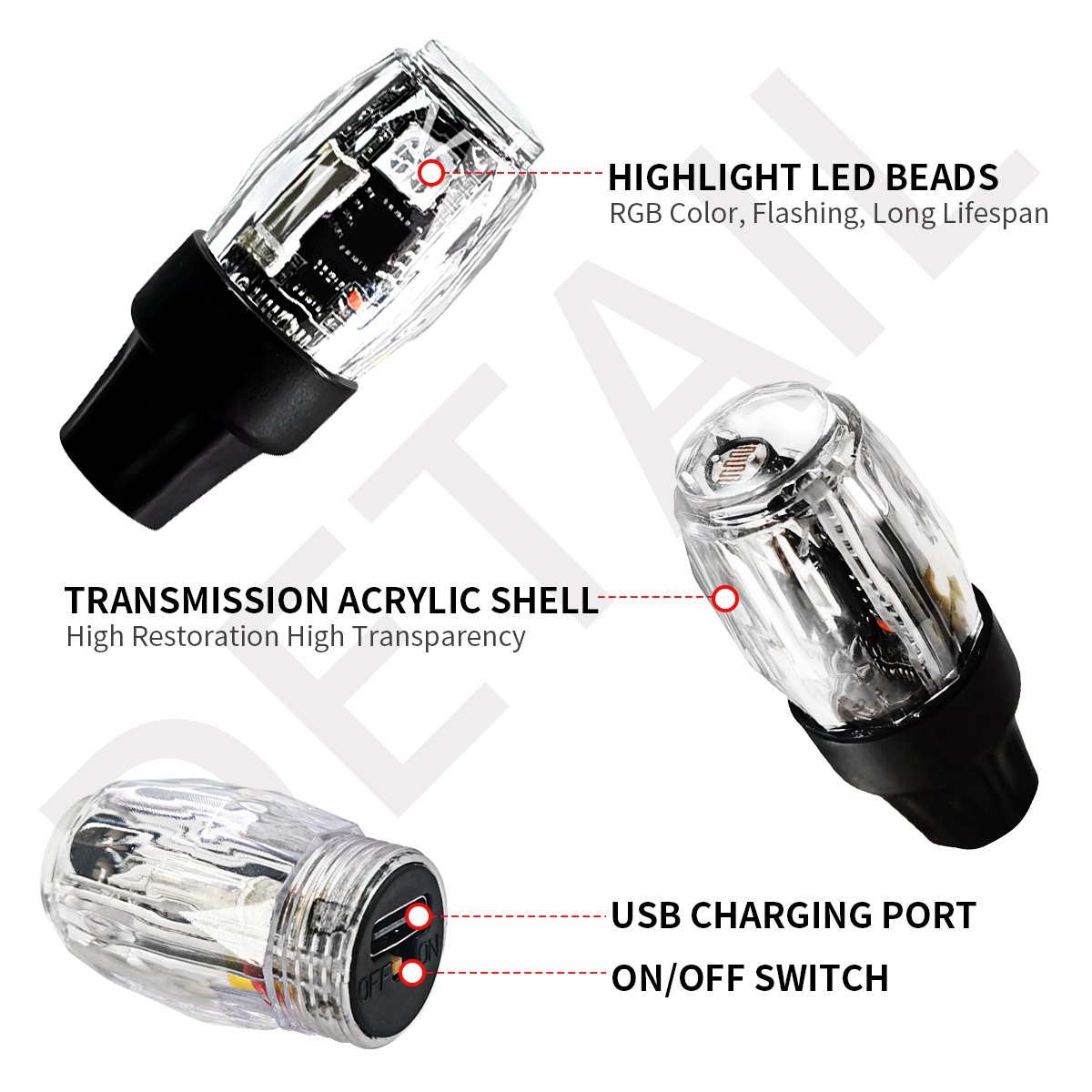 Wholesale Other Car Light Accessories Wheel Lights LED Wheel Tyre Valve Tyre Valve Stem Cap Lamp Car Led Tyre Decorative Light