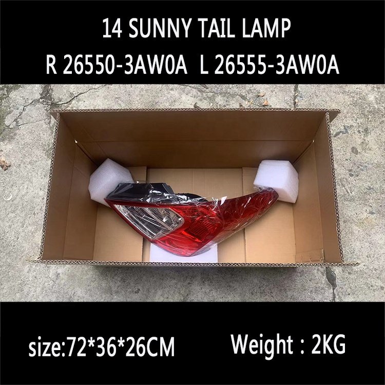Auto Accessories OEM 26555-3AW0A 26550-3AW0A rear Taillight Car Tail Light assembly for nissan sunny versa Tail Lamp