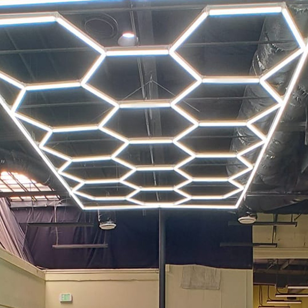 Honeycomb working lights hexagonal led lamp for Car Shop washing cars station bars gyms dance rooms