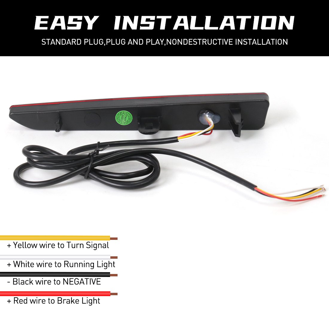 1 Pair Car Turn Signal LED Warning Lights for Toyota Raize 2019 2020 2021 2022 Car Rear Bumper Lights Tail Lights Accessories