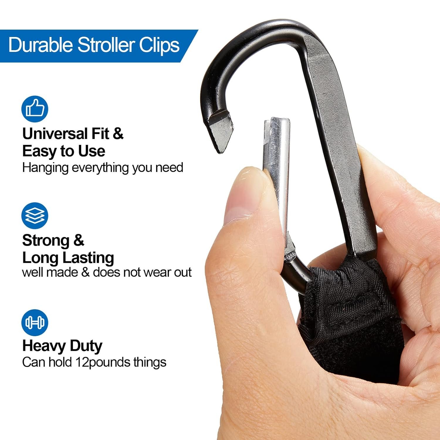 Baby Stroller Hook Cart Organizer Accessories Outdoor Baby Buggy Clip Hook Loop Tapes Multipurpose Durable PU Leather Provide