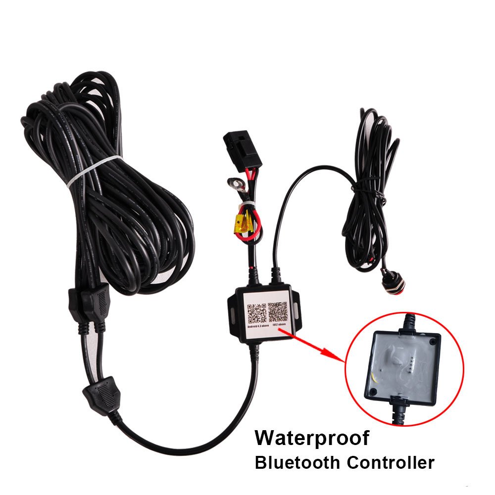 Wholesale Multicolor Car Underbody Led Light Pickup Truck Boats RGBW Led Rock Light Kits Bluetooth Control