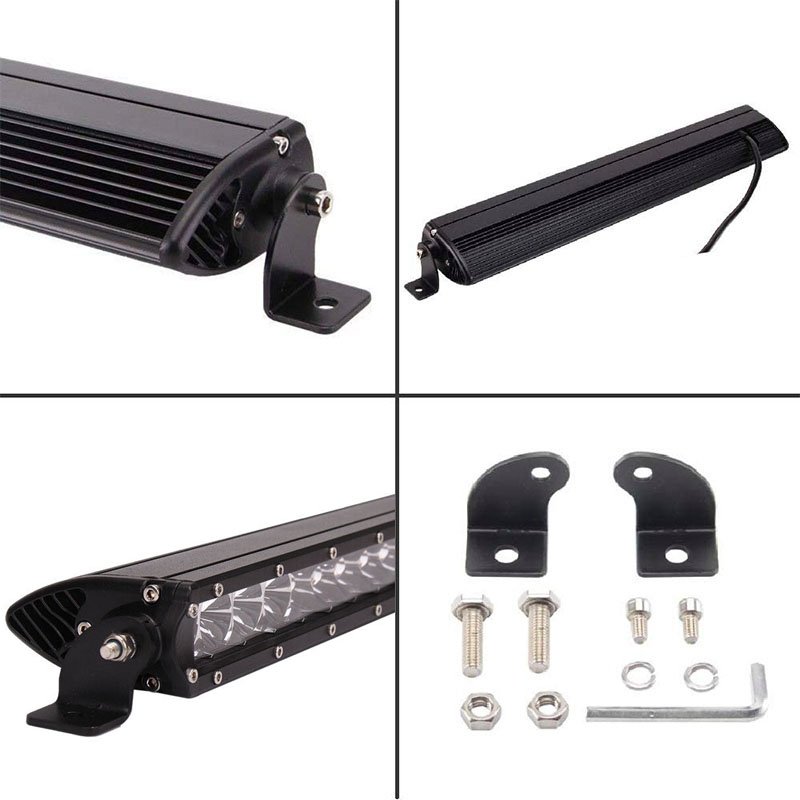Wholesale Red 100w Single Row Car Led Lights 22inch Roof LED Light Bars off road Truck Others Car Light Accessories