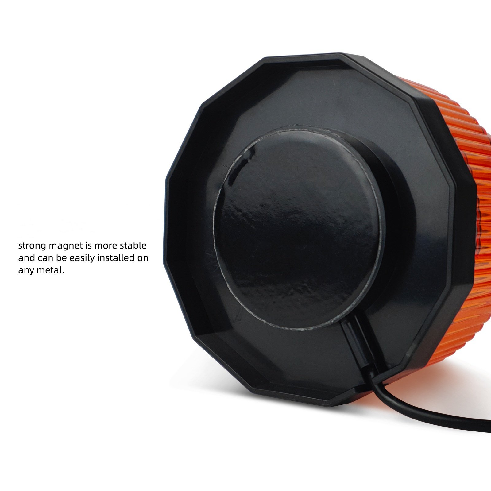 12V/24V 60LED Car Rotating Flashing Amber Beacon For Tractor Truck SUV Boat Rotary Warning Strobe Lamp