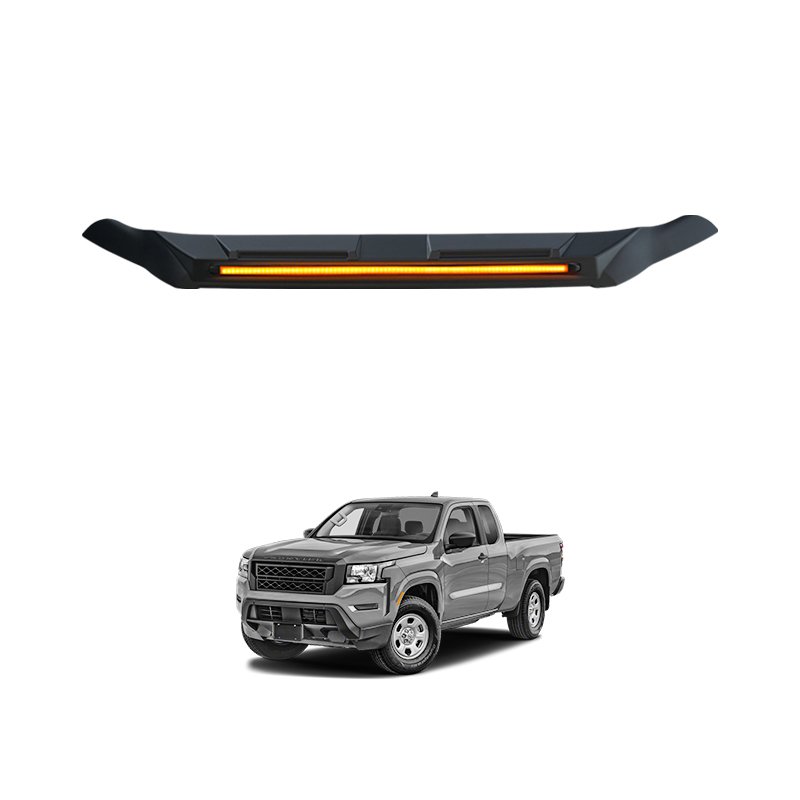4x4 TXR Car Parts Pickup Bonnet Guard with Streamer Light Front Waterproof Auto Accessories for Nissan Navara Frontier 2022-