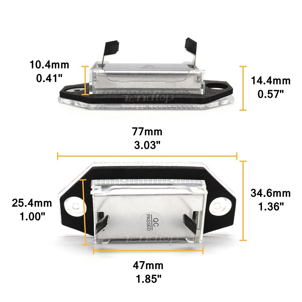 Wholesale factory OEM Led Number License Plate Light for Ford Mondeo MK3 2000-2007 auto parts led tail plate number lamps