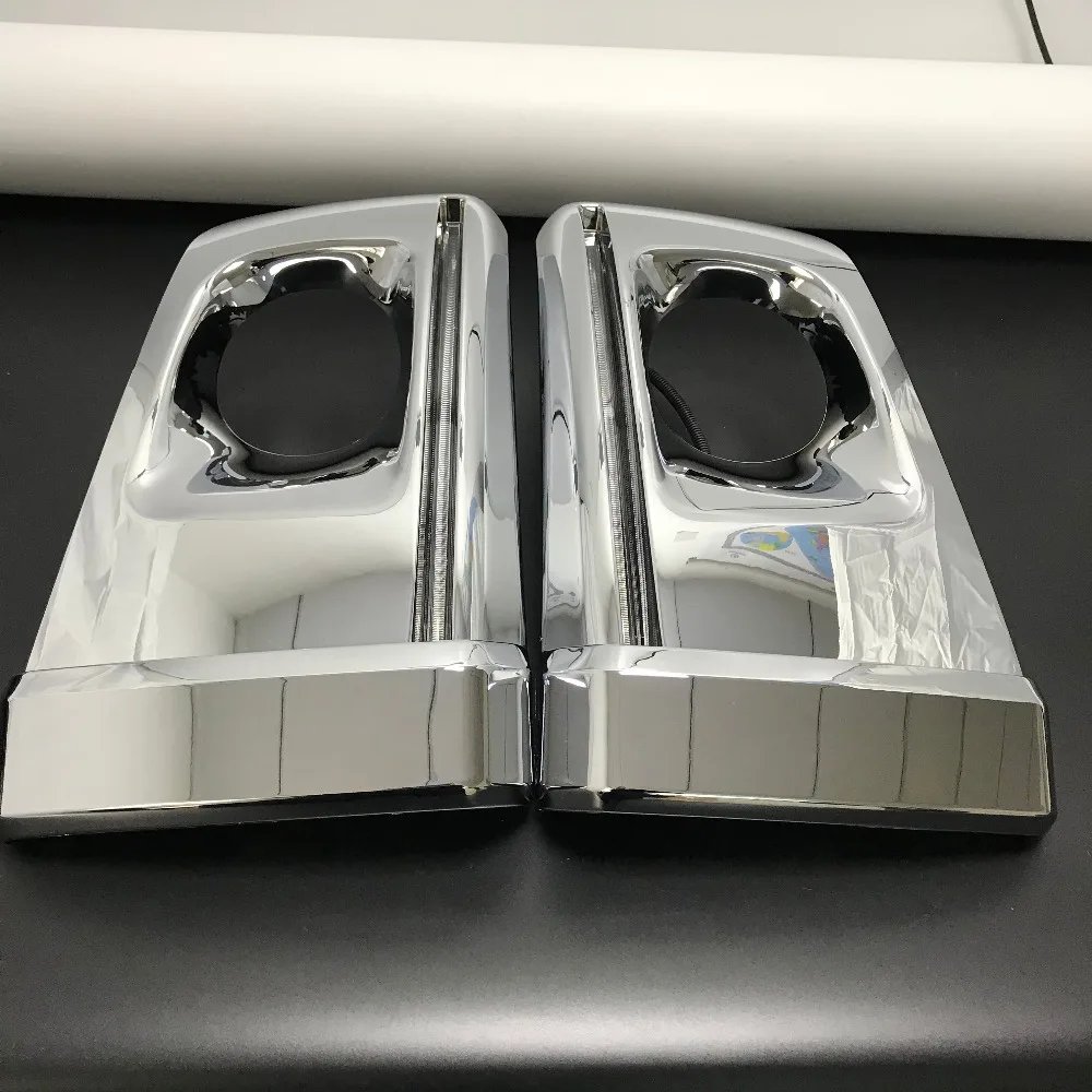 Accessories Chrome ABS Fog light LED Daytime Running Light For Land cruiser LC70 71 76 77 78 79 Car styling