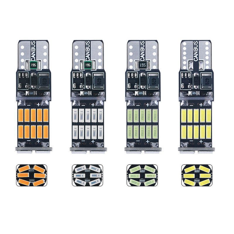 Tcart others car light accessories 12v 3w w5w 194 led auto interior light T10 26SMD 4014 Chip Instrument Lights bulb lamp canbus