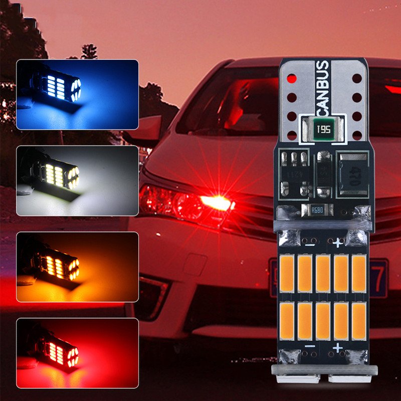 Tcart others car light accessories 12v 3w w5w 194 led auto interior light T10 26SMD 4014 Chip Instrument Lights bulb lamp canbus