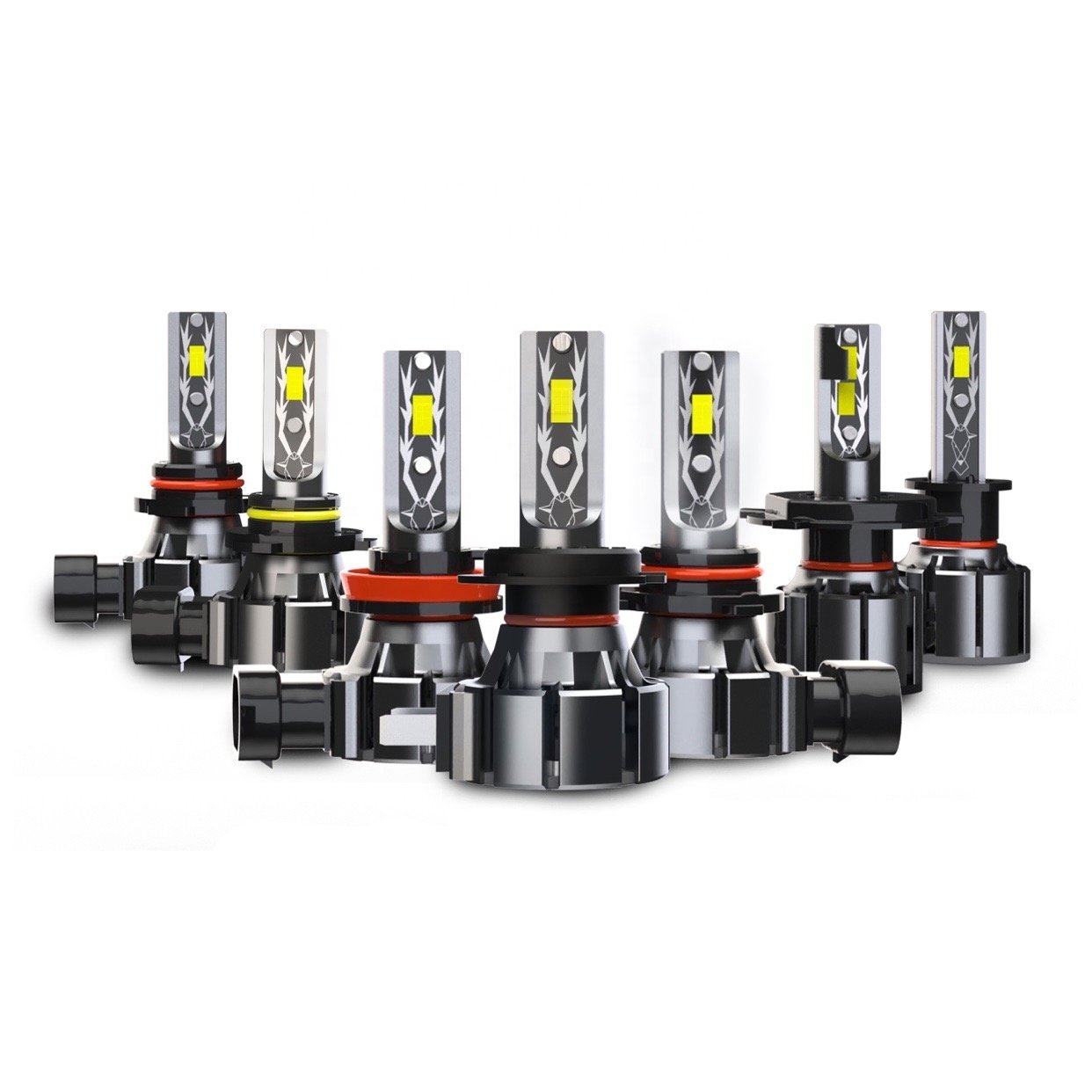ANCY T6 High Power 60W Led Headlight Bulb 8000LM 6500k 9005 9006 9012 H1 H3 H4 H11 H13 880 H7 for Others Car Light Accessories