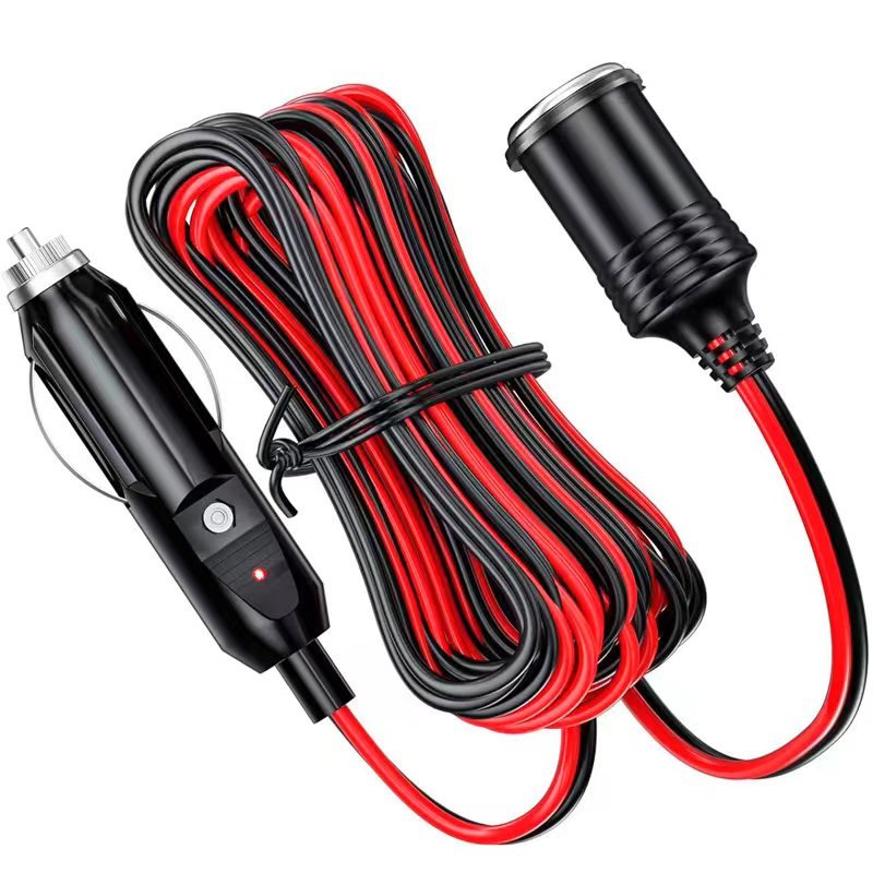 Factory 5M 10M Extension Cord Plug 12 Volt Socket Charger Cigarette Lighter 12V Car Adapter To Outlet