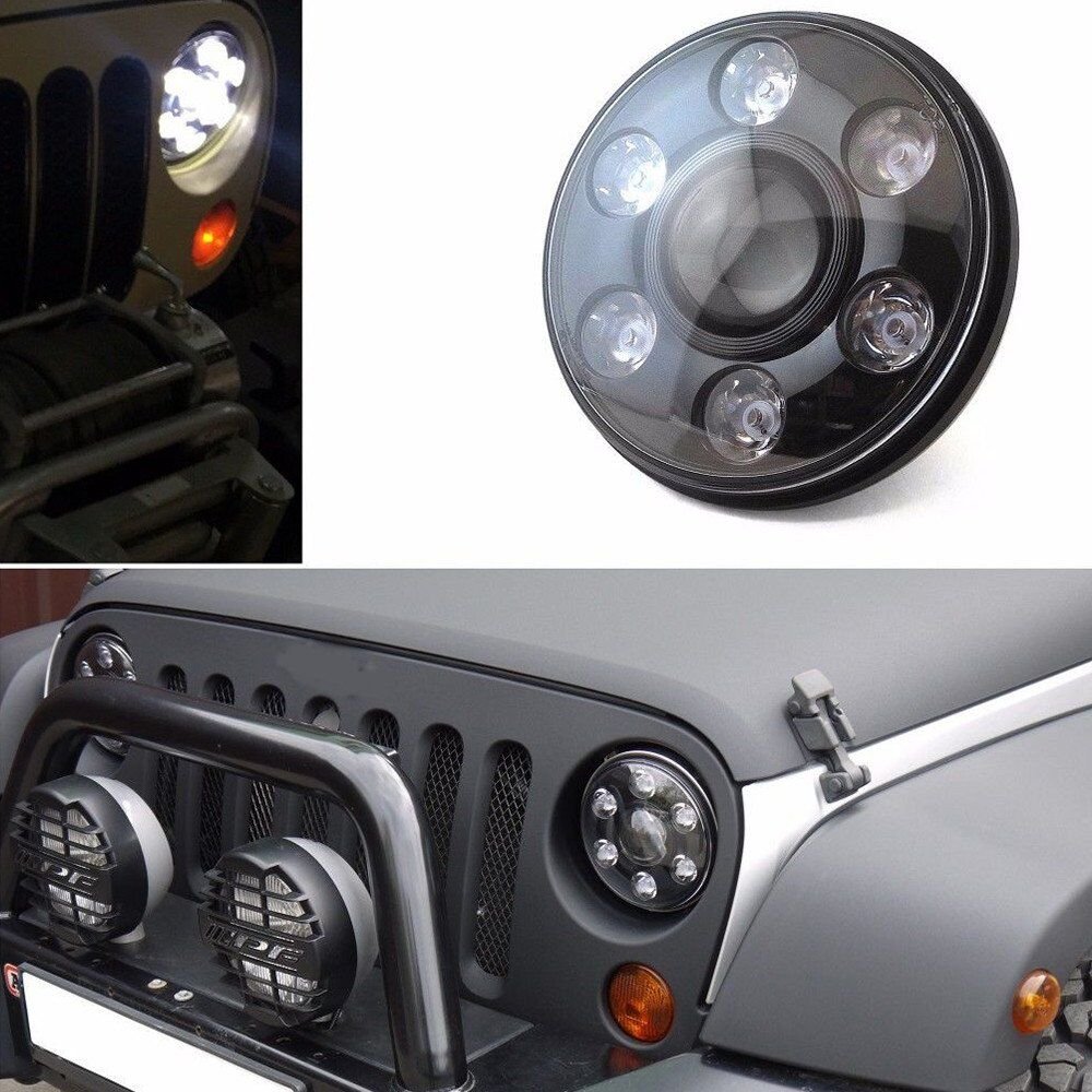 LED 7" Round Headlight - NOT AVAILABLE IN THE USA MARKET 7inch headlight