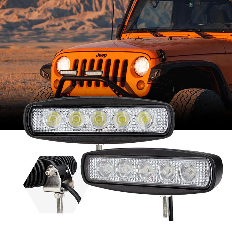Faros Led Para Autos Tuff Plus Led Headlights 15W Square Work Light Auxiliary Driving Light