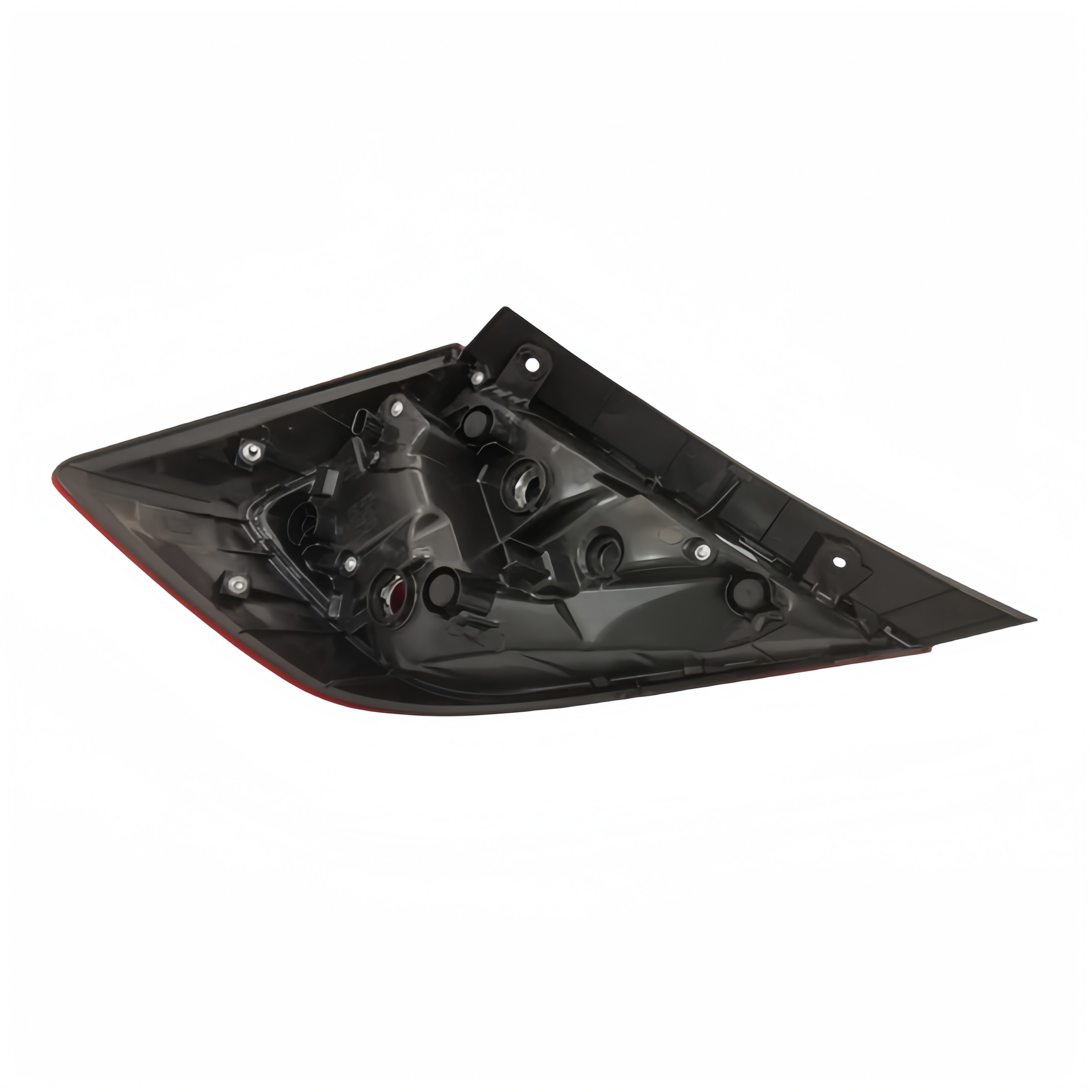 For 2016 Civic Right LED Tail Light New Curved Rear Bumper Lamp with Clear and Red Lens Colors ABS Material 12V Volta