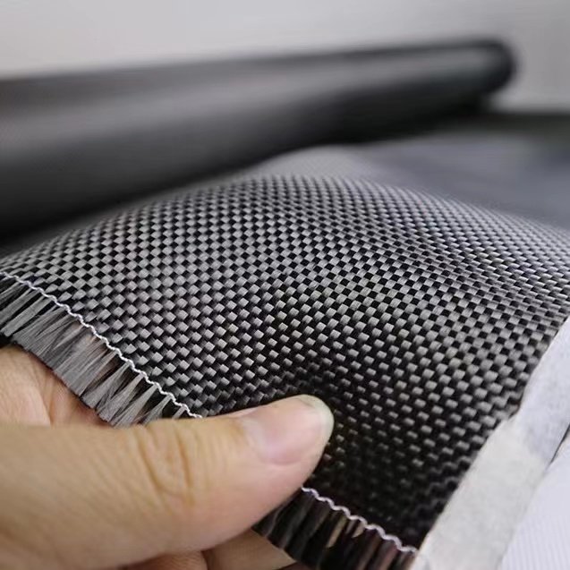 High Density 1m Width 3k 210g 2x2 Twill Weave Carbon Fiber Fabric Roll