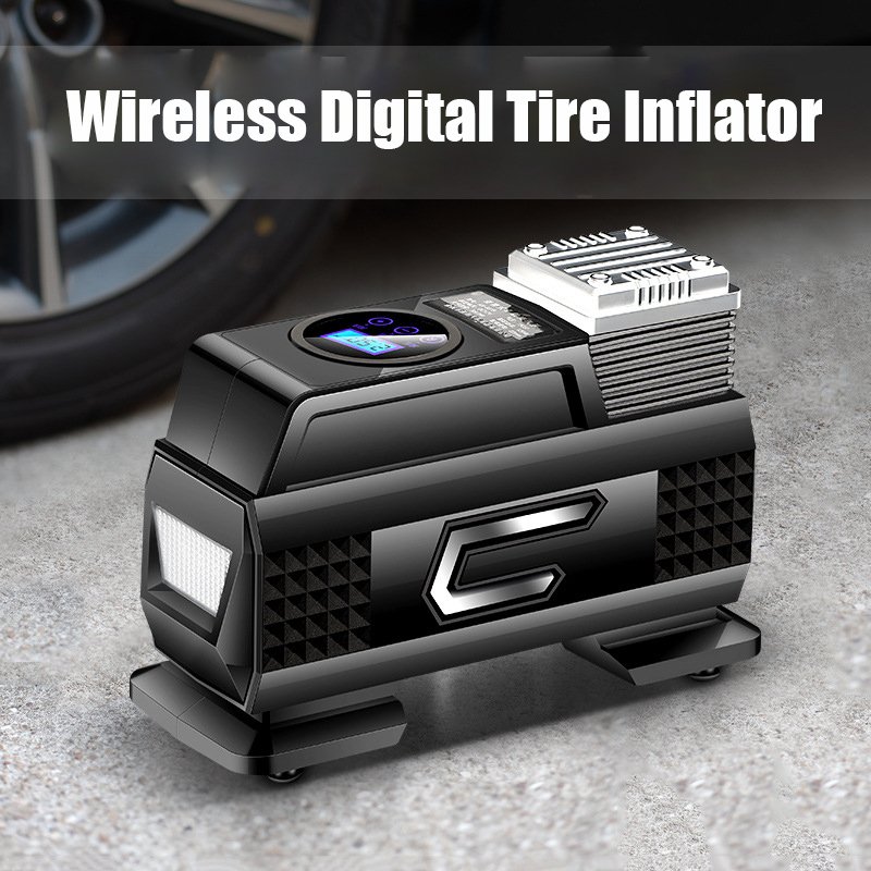 Handheld powerful car and household wireless air compressor pump durable tire inflator