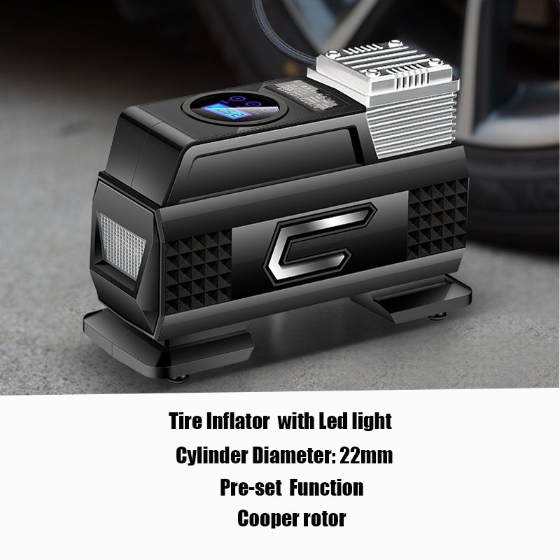 Handheld powerful car and household wireless air compressor pump durable tire inflator