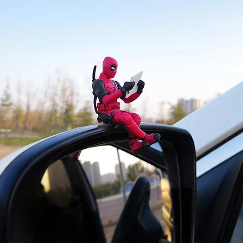 Deadpool Car Dashboard Decorations Anime Figurine Handicraft Kids Birthday Gifts Other Car Light Accessories Interior Decoration