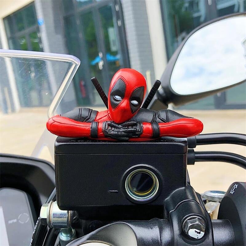 Deadpool Car Dashboard Decorations Anime Figurine Handicraft Kids Birthday Gifts Other Car Light Accessories Interior Decoration