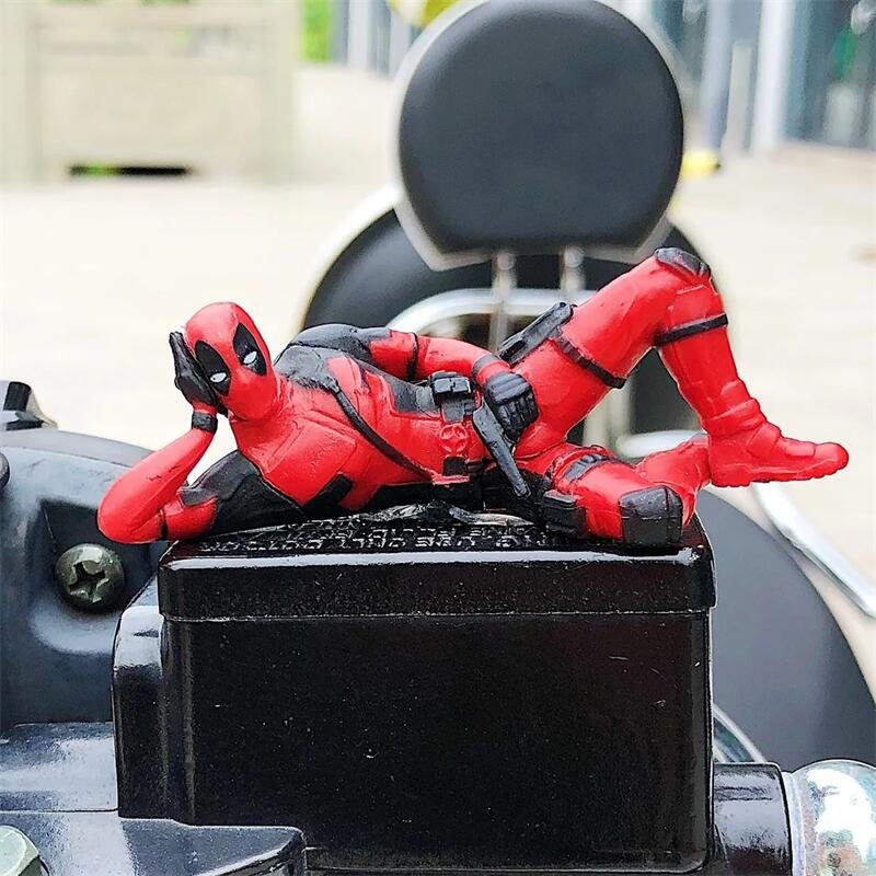 Deadpool Car Dashboard Decorations Anime Figurine Handicraft Kids Birthday Gifts Other Car Light Accessories Interior Decoration