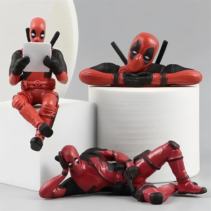 Deadpool Car Dashboard Decorations Anime Figurine Handicraft Kids Birthday Gifts Other Car Light Accessories Interior Decoration