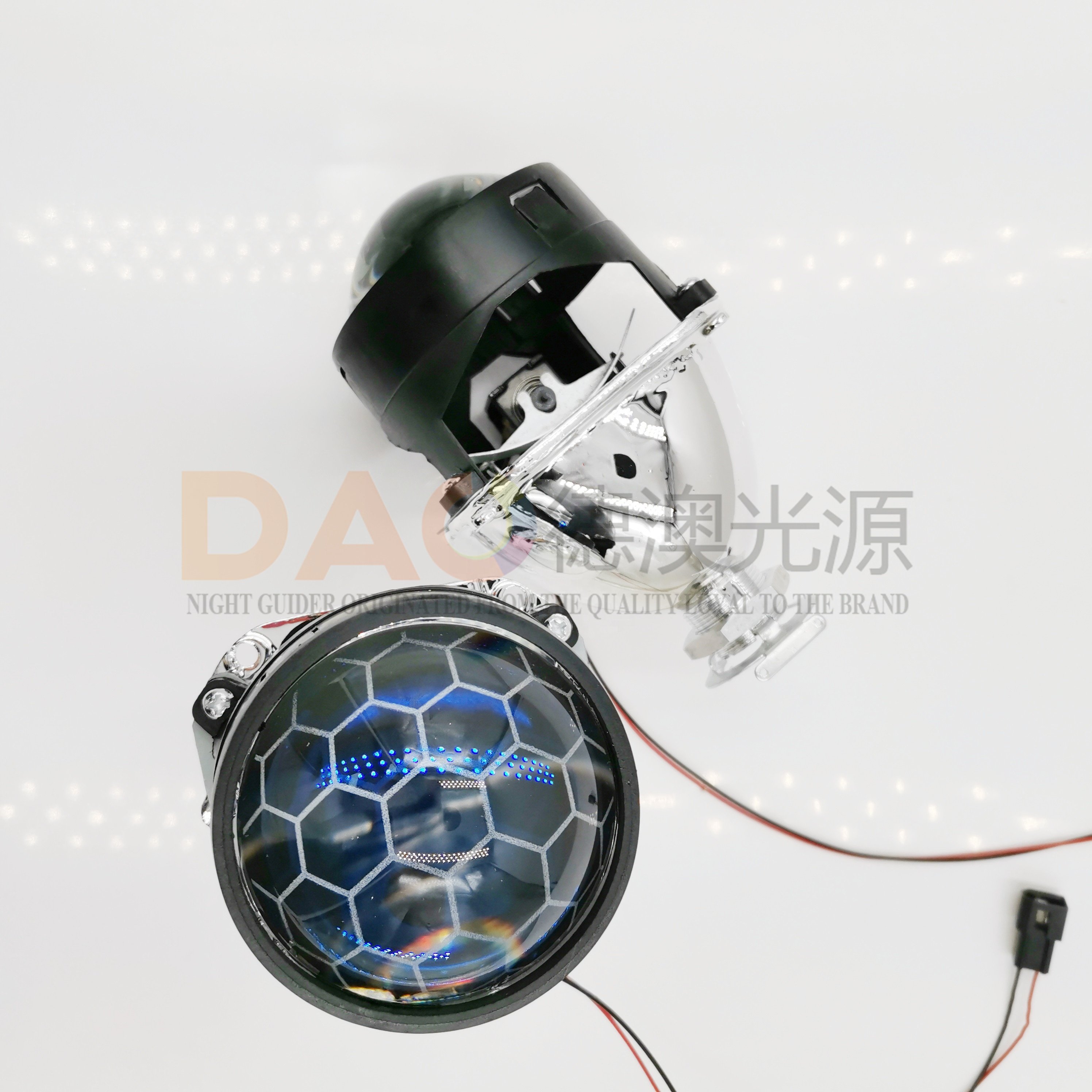 Auto25 inch Bi Xenon Koito HID projector headlights for car Double led Angel Eyes other Car Accessories h7 h11 9005 universal