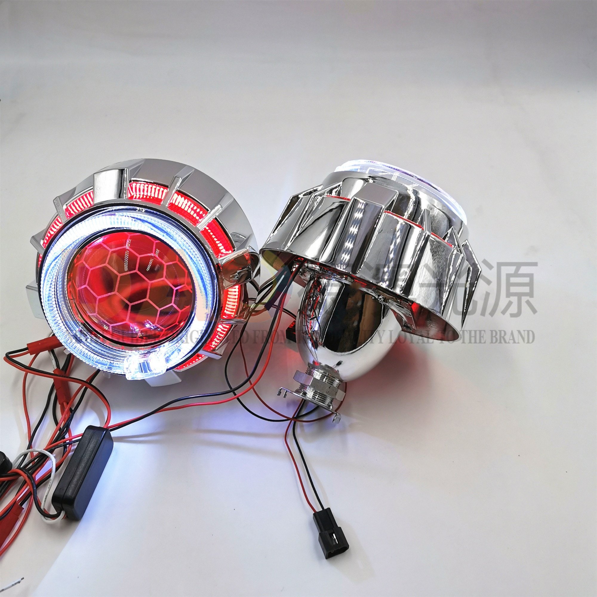 Auto25 inch Bi Xenon Koito HID projector headlights for car Double led Angel Eyes other Car Accessories h7 h11 9005 universal