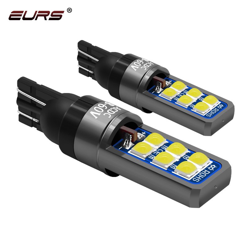 EURS T10 3030 12SMD Others Car Light Accessories car signal light T10 W5W 194 Lamp SMD 7 COLORS Universal car&motorcycle