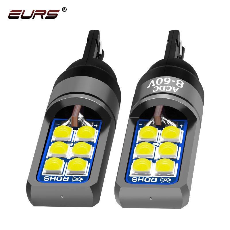 EURS T10 3030 12SMD Others Car Light Accessories car signal light T10 W5W 194 Lamp SMD 7 COLORS Universal car&motorcycle