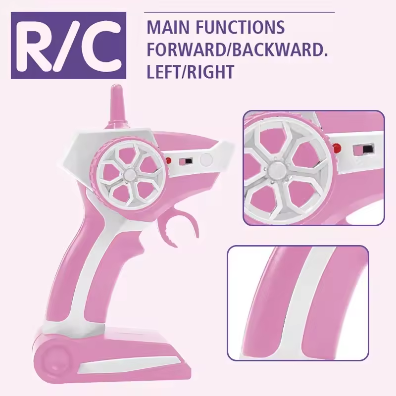 Hot 3-In-1 Pink Rc Truck Indoor DIY Doll House Play Set With Lights Sound Remote Control Bus Pretend Play Toy For Girls Gifts