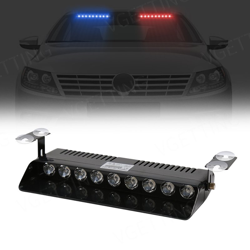 Car Interior Front Windshield Strobe Lights Warning Flashing Beacons Emergency Lamp Auto Accessories Super Bright