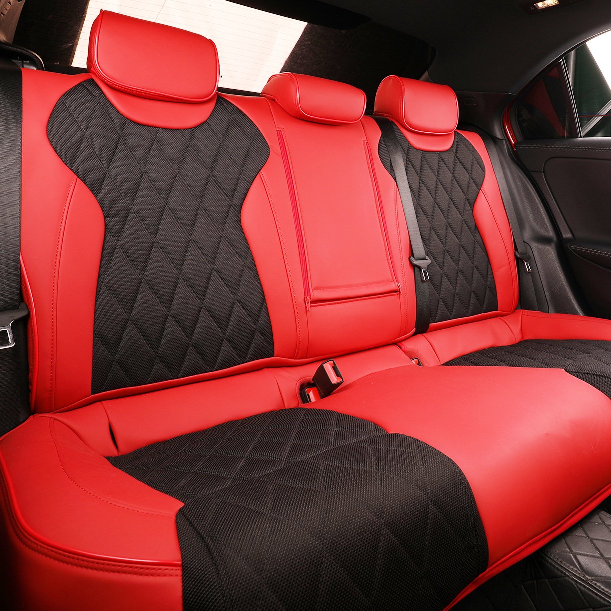 EKR Premium Leather Car Seat Covers Full Covered Fit Set Car Accessories Cushion Cover for Toyota Camry/CHR/Rav4