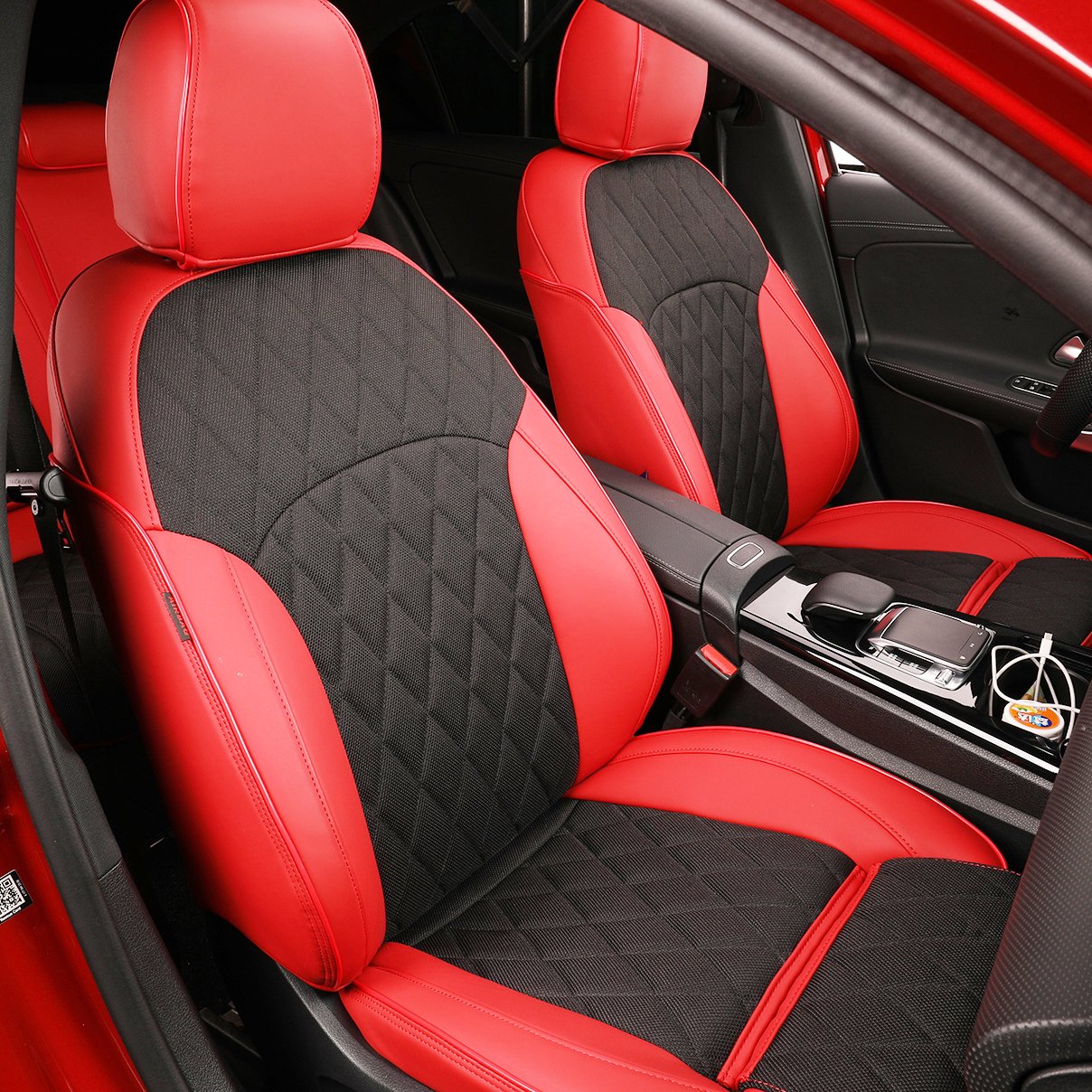 EKR Premium Leather Car Seat Covers Full Covered Fit Set Car Accessories Cushion Cover for Toyota Camry/CHR/Rav4