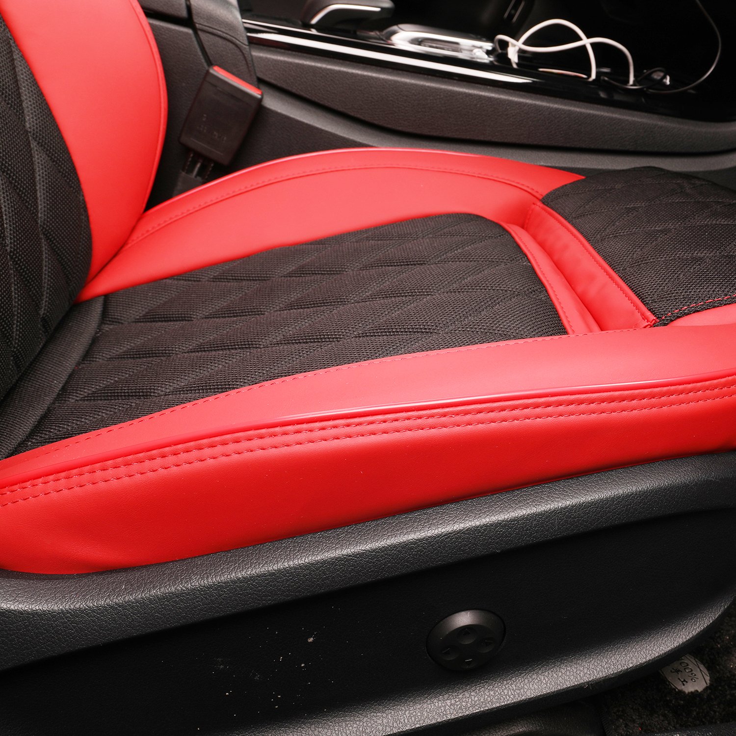 EKR Premium Leather Car Seat Covers Full Covered Fit Set Car Accessories Cushion Cover for Toyota Camry/CHR/Rav4