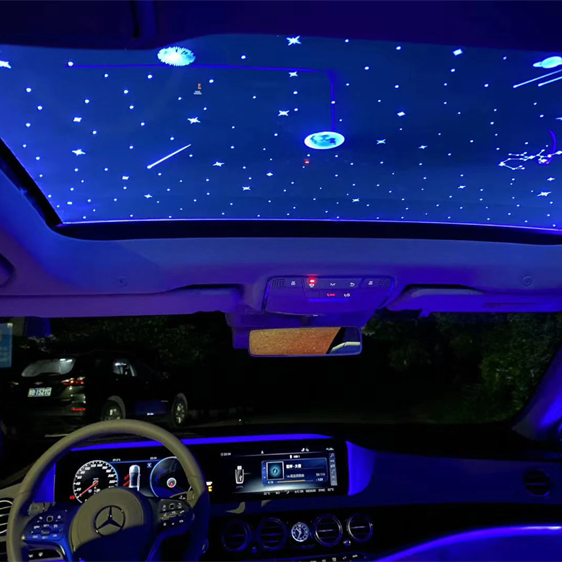 Automotive decorative lights interior ambient light panoramic sunroof starlight film top car accessories Car Starry Night Film