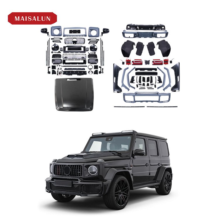 W463 upgrade to w464 B style body kit for Mercedes-Benz W463 facelift with hood tail lights front bumper fender bodykit