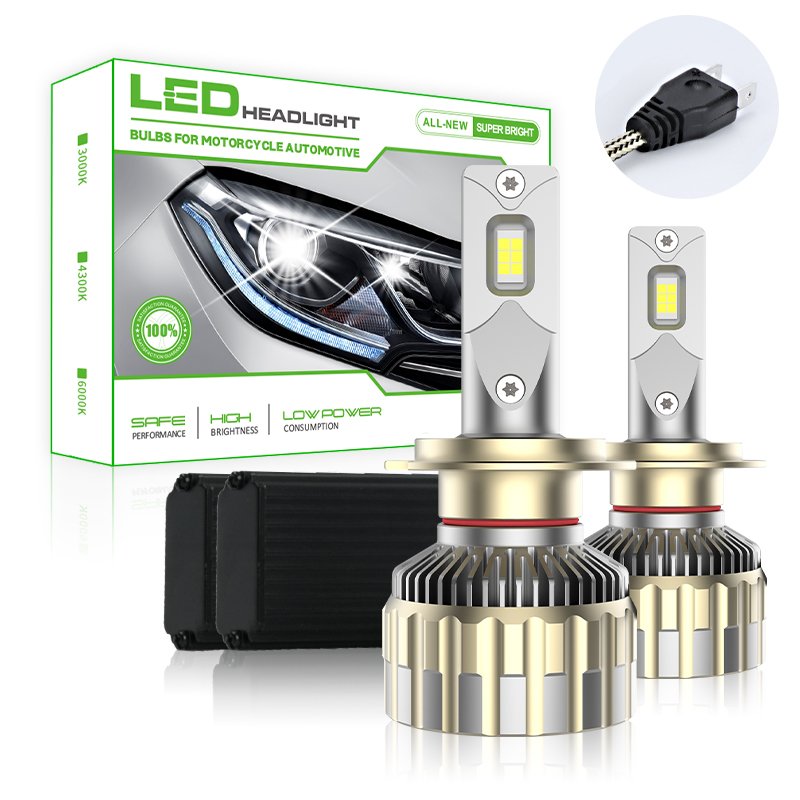 Others car light accessories 48000 Lm 4575 CSP Chip Super Canbus High Power 200w H7 Car LED Headlamp Super Bright LED Headlight