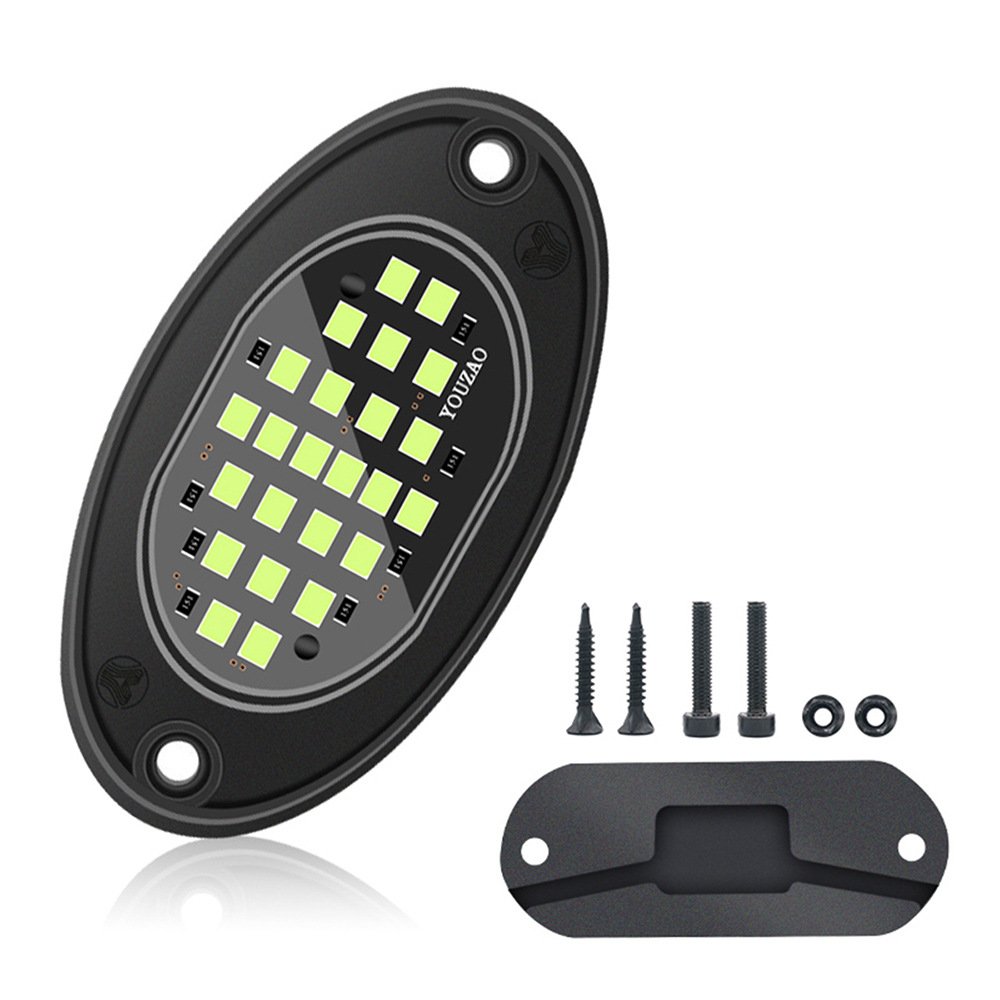 12V 24 LED Pure White Rock Lights for Trucks and Off Road Trailers New Condition Hummer Accessories and Other Car LED Lights
