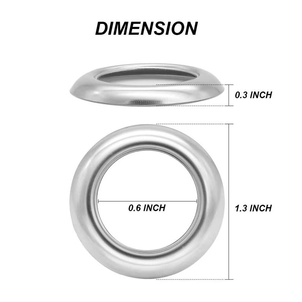 Car Round Light Bases Stainless Steel Trim Ring Bezel Cover For 3/4 Chrome Bezel Inch LED Marker Light Car Accessories