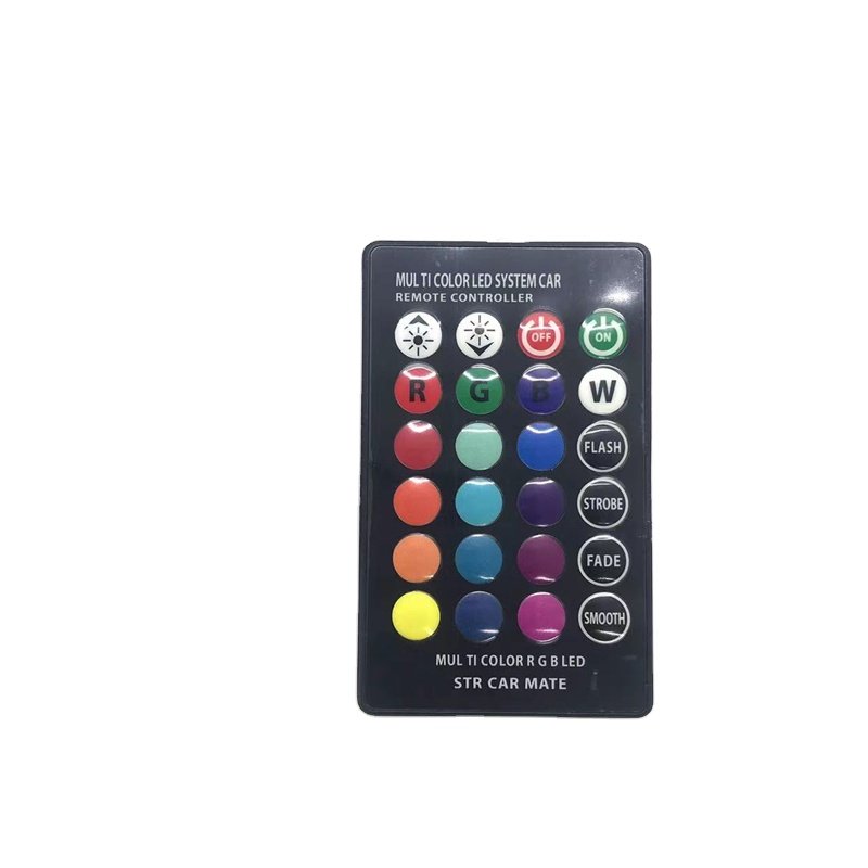 T10 W5W 5050 6SMD RGB Car Wedge Lights RGB Color led small Light Lamp With Remote Controller Flash Strobe
