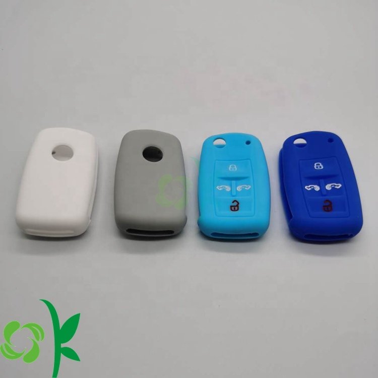 OKSILICONE Car Accessories Silicone Car Key Protective Cover Waterproof Collapsible For Sharon Volkswagen Standard Key Sleeves