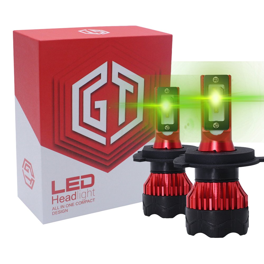 OEM K5 LED Headlights Conversion Kit Faros Luces Bombillos Led H4 Head Light Bulb Lemon Green H8 H11 H7 Led Headlight