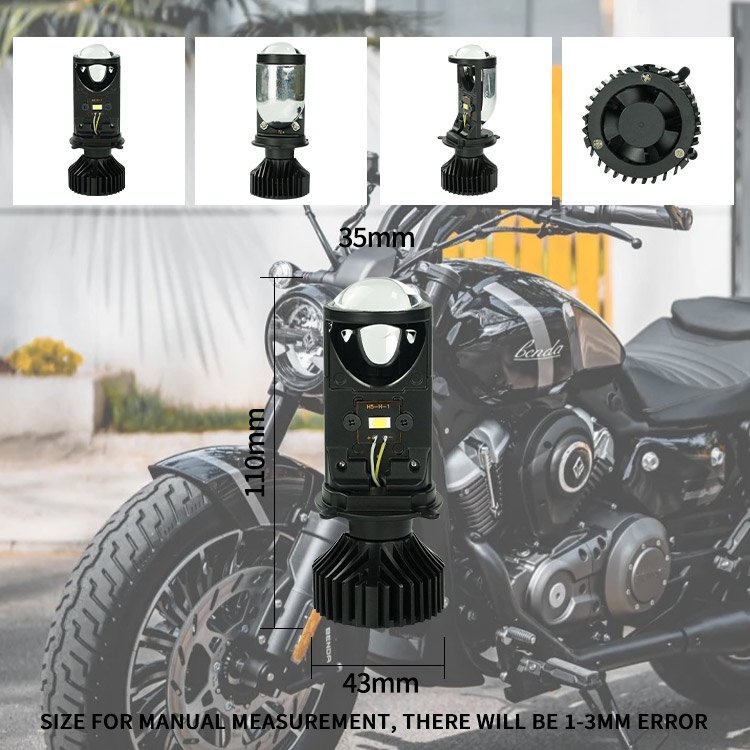 LiuHJG H4 H6 P15d Ba20d Led Bulb Motorcycle Spotlights Canbus Fog Light Motorcycle Headlight For Motorcycle